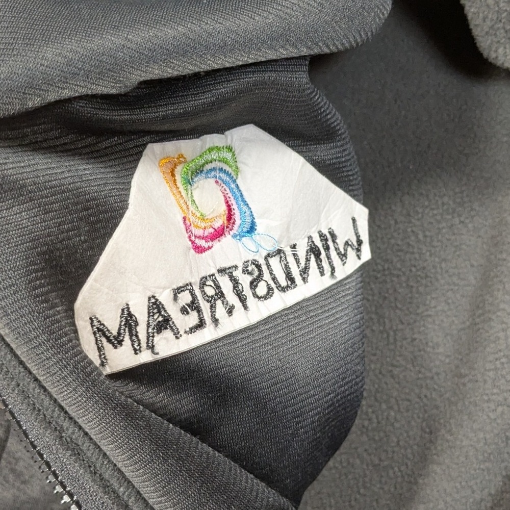 The North Face Windstream Pullover Gray Fleece Ja… - image 6